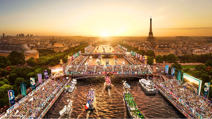 ফ্রান্সের সীন নদীর তীরে পর্দা উঠলো অলিম্পিকের