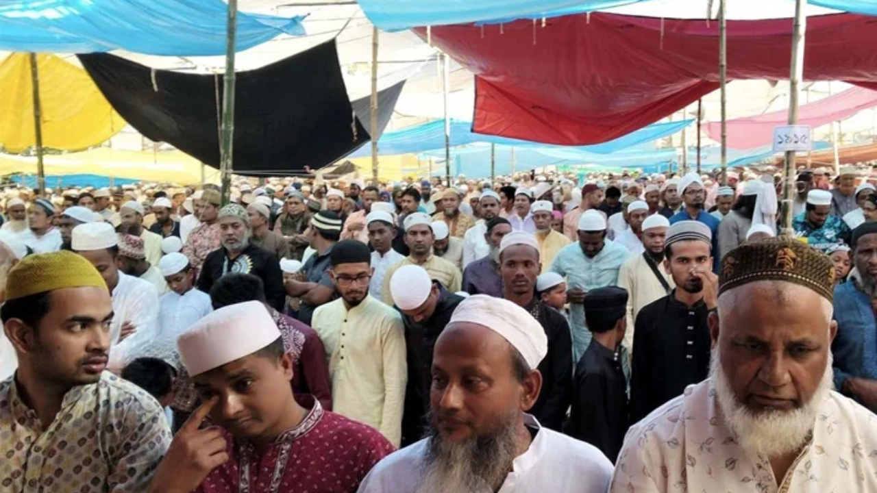 রংপুরে বিভাগীয় ইজতেমায় মুসল্লিদের ঢল