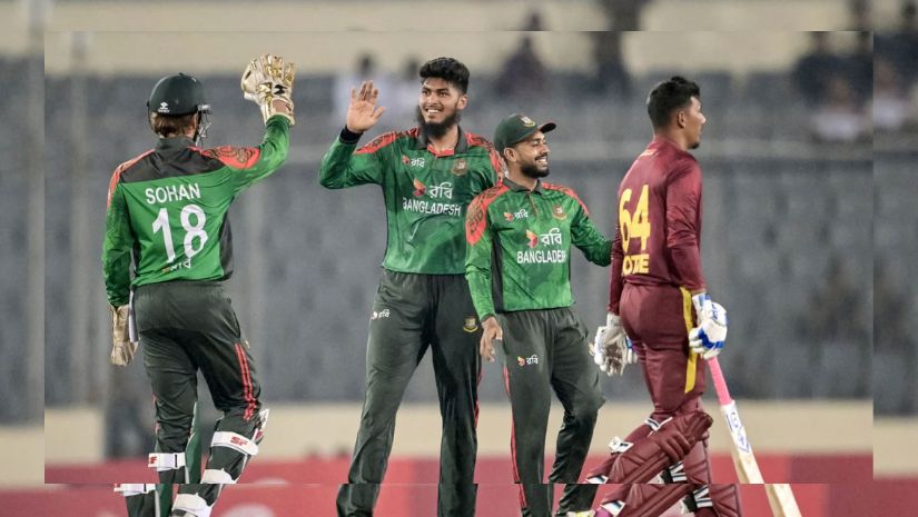 ওয়েস্ট ইন্ডিজকে হারিয়ে বাংলাদেশের সিরিজ জয়