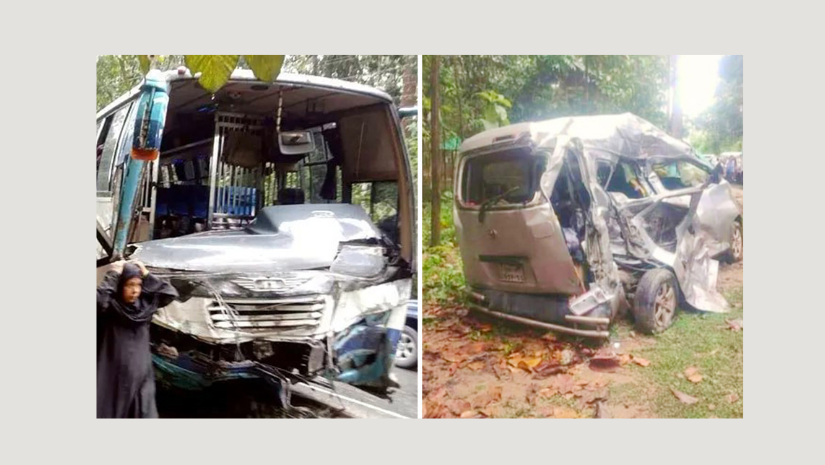 কক্সবাজারের চকরিয়ায় বাস-মাইক্রোবাস সংঘর্ষে নিহত ৫