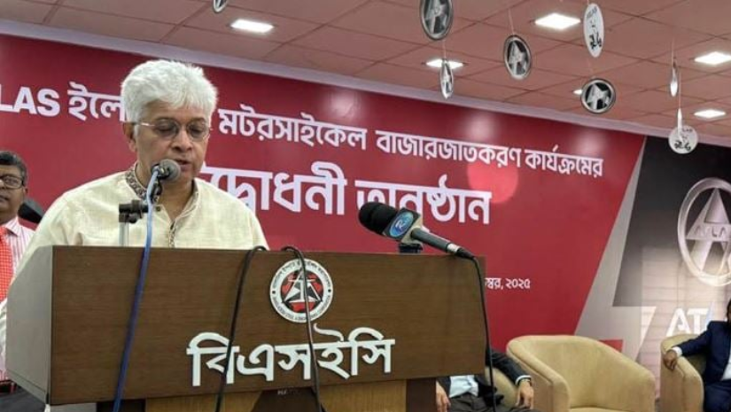 সবুজ ও টেকসই শহর গঠনের প্রতিশ্রুতি এটলাস ইলেকট্রিক স্কুটারের : শিল্প উপদেষ্টা