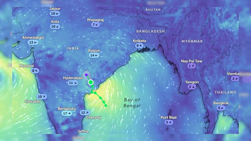উপকূল অতিক্রম করল ঘূর্ণিঝড় 'মান্থা'