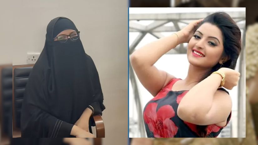 হঠাৎ বোরখায় হাজির পরীমণি