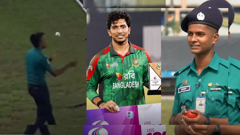 ক্যাচ ধরা সেই পুলিশের সঙ্গে দেখা করলেন সৌম্য, যে কথা হলো