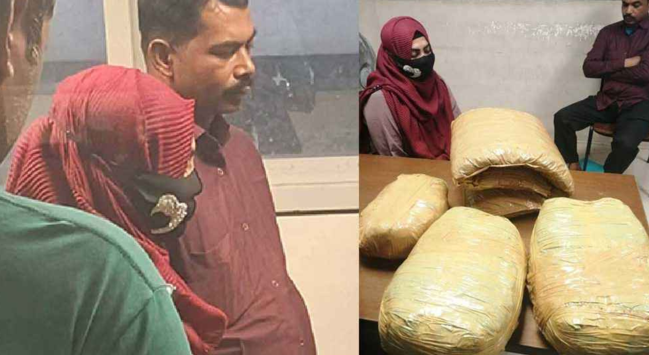 মেট্রোরেল থেকে ৮ কেজি গাঁজাসহ বাবা-মেয়ে আটক